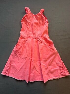 abercrombie kids Coral Pink Braided-Strap Knit Dress